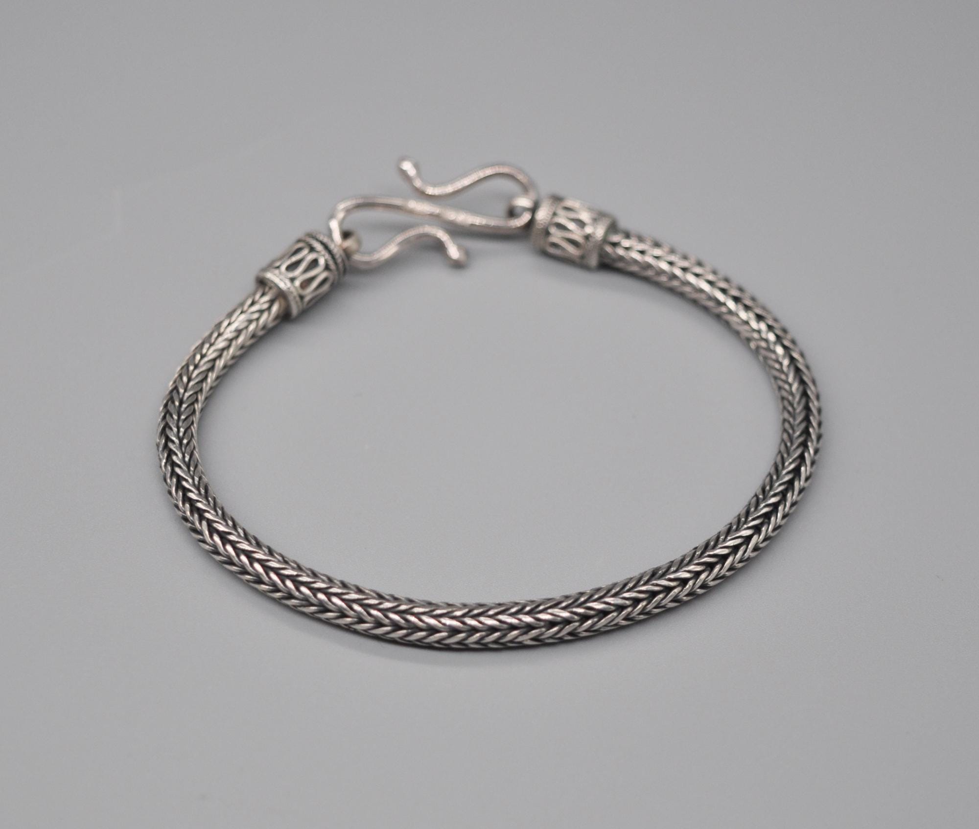 Vintage 925 Sterling Silver Bracelet. Length: 18.5 Cm / 7.2 Inch