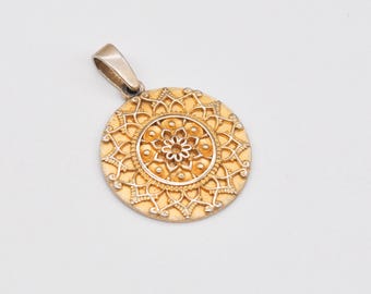 Gold Plated 925 Sterling Silver Pendant.