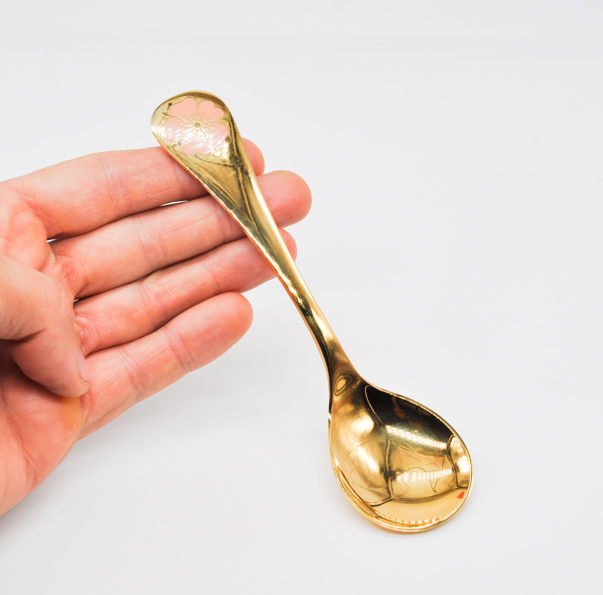 デンマークスターリングのエナメルスプーンセット　ビンテージ美品 デンマークスターリングのエナメルスプーンセット ビンテージ美品