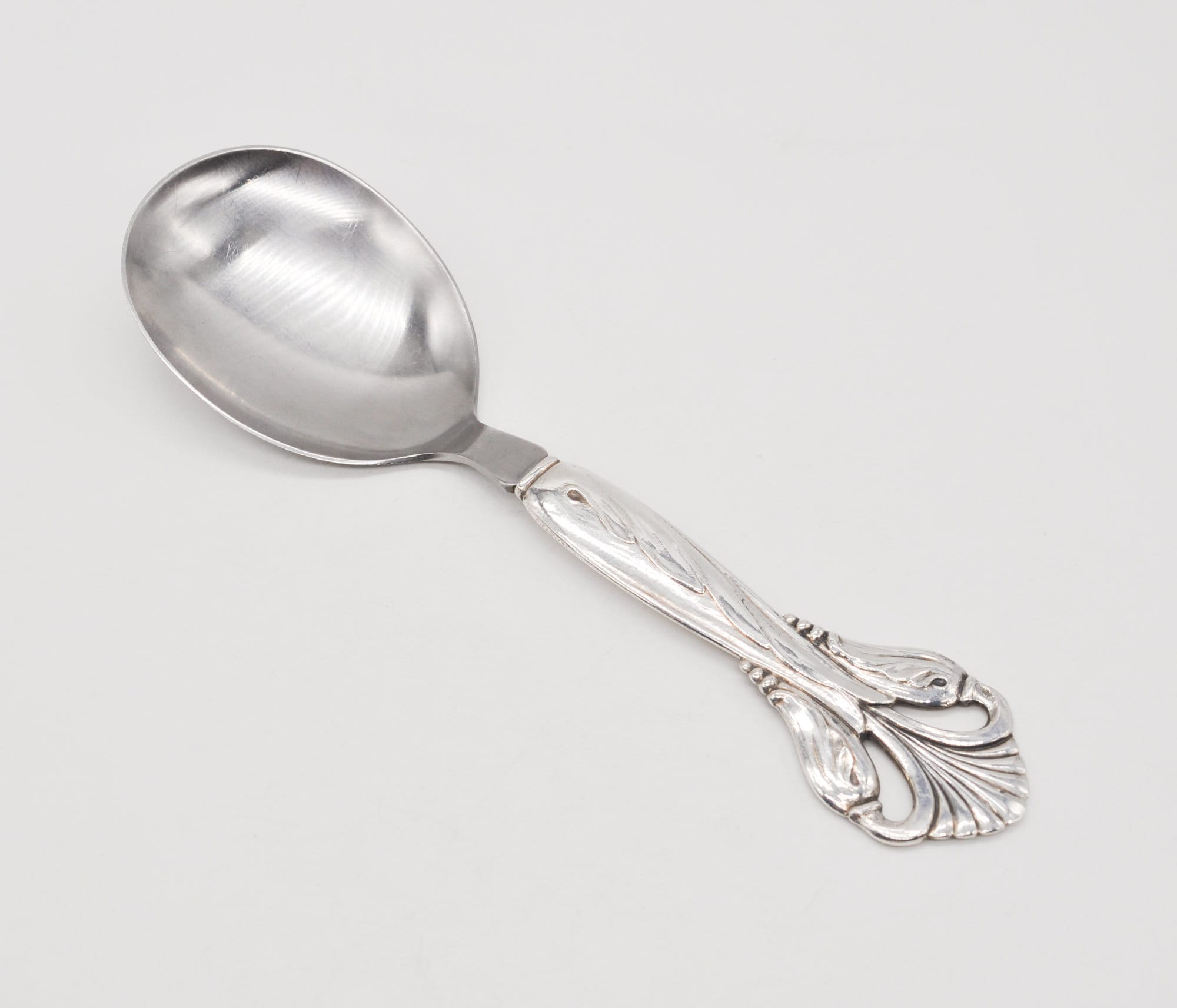 Johannes Siggaard Vintage 1943 Danish Art Nouveau Sterling Silver