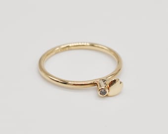 Hans Henrik Nygaard Danish Minimalist 8K Gold Ring. Size: 18.5 mm US 8.5