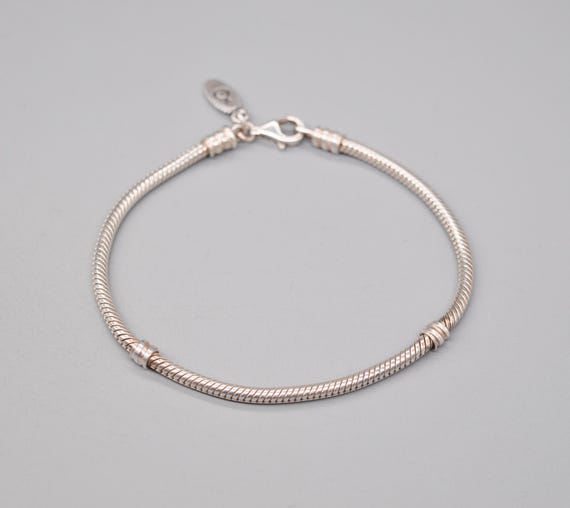 PANDORA ALE Pre-owned Classic 925 Sterling Silver Clasp Bracelet