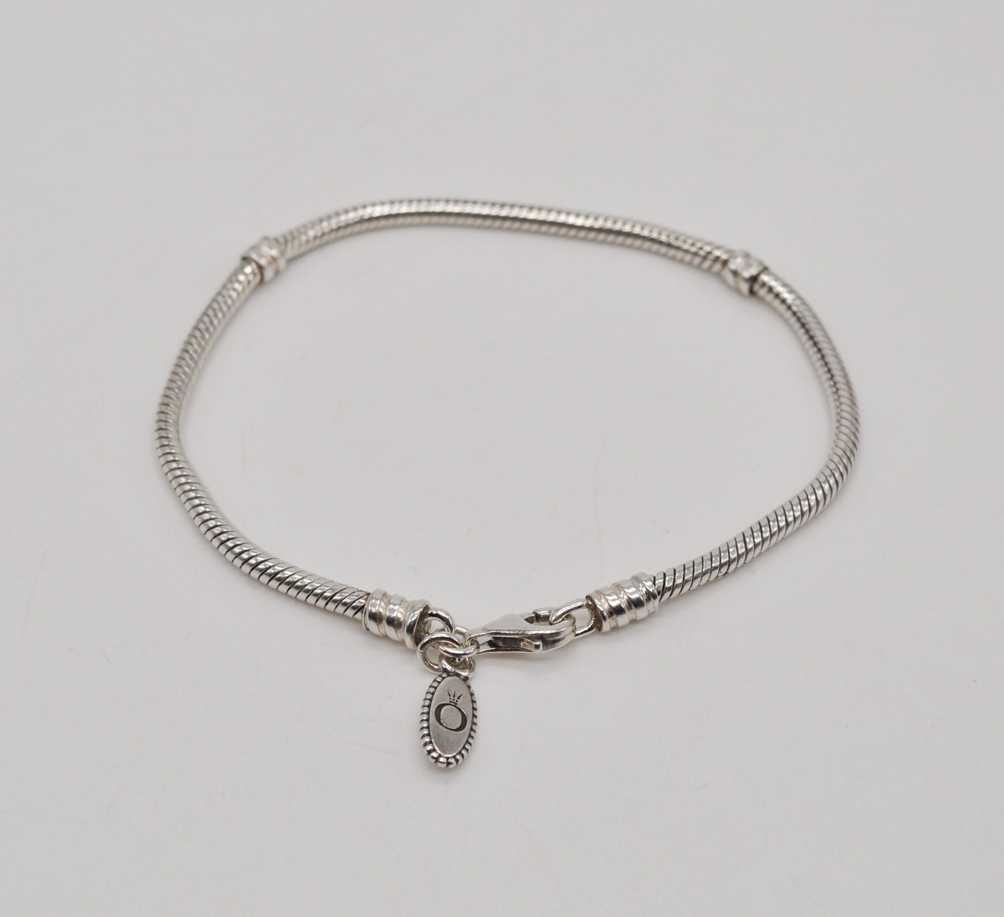 Pandora silver charm bracelet with lobster clasp sale