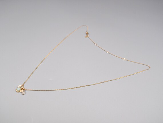 PILGRIM Danish Gold Tone Metal Necklace with Char… - image 1