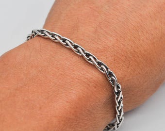 Vintage 925 Sterling Silver Bracelet. Length 19.5 Cm / 7.6 Inch - Etsy