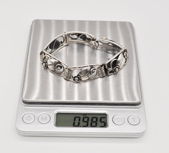 Hans Julius R. Larsen Vintage Danish Floral 830 Silver Link - Etsy