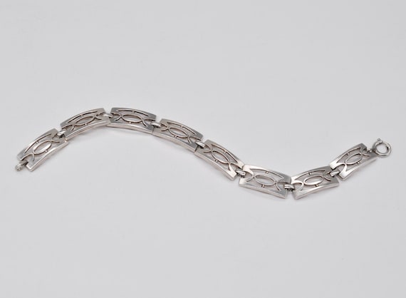 Vintage 830 Solid Silver Link Bracelet. Length: 1… - image 2