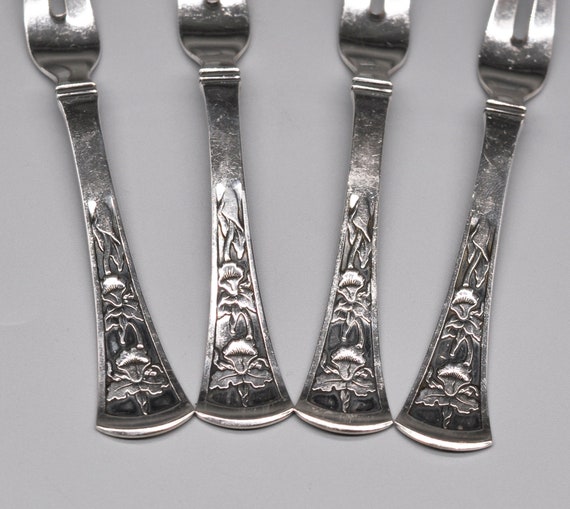 Johannes Siggaard Vintage 1950 Danish Sterling Silver Lemon Forks