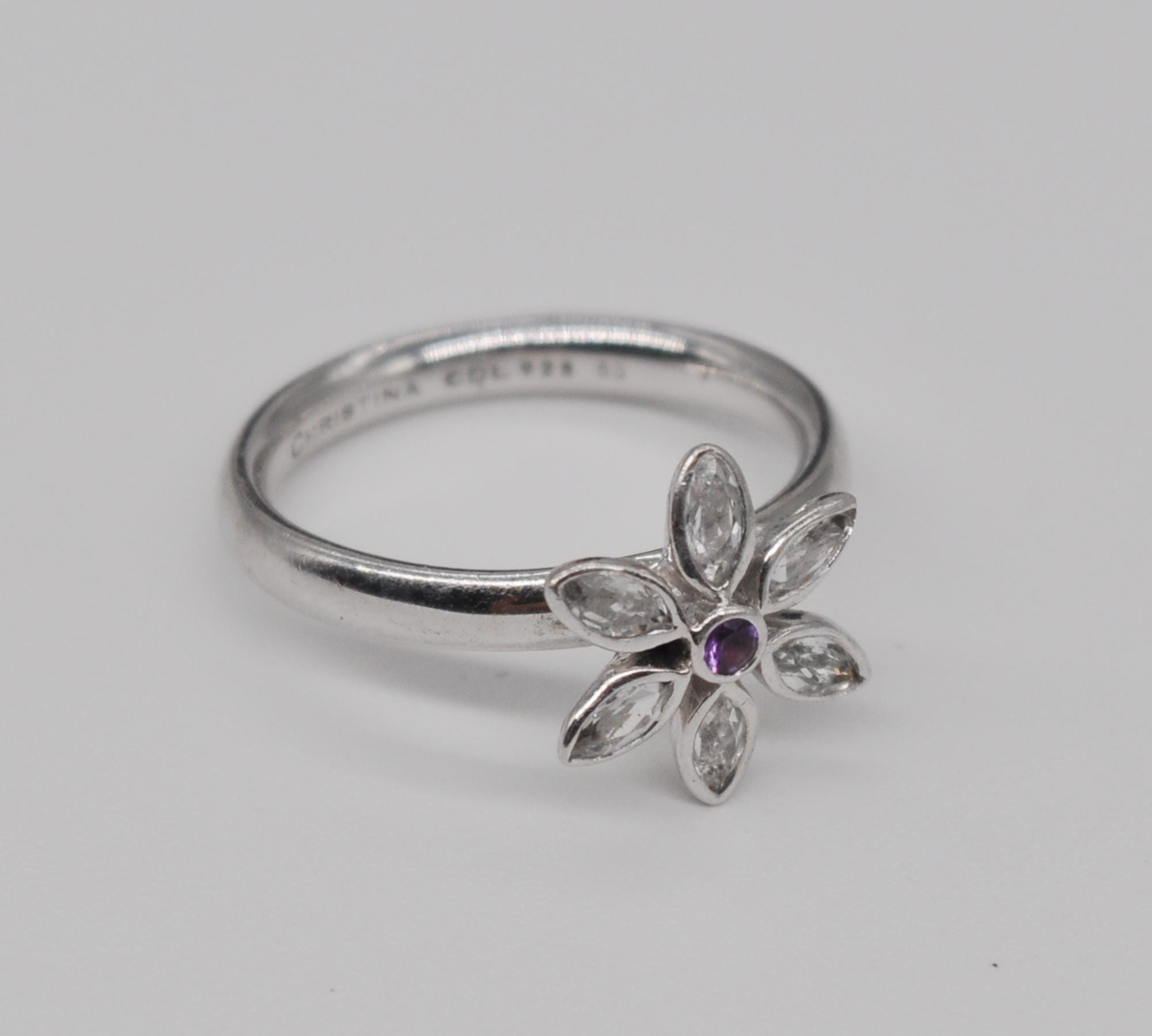 Christina CDL 925 Sterling Silver Ring. Size: 16.5 Mm US 6.5