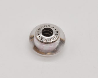 PANDORA (ALE) Authentic Danish 925 Silver Murano Glass Bracelet Charm, Pendant.