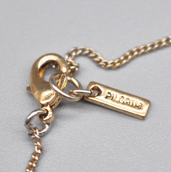 PILGRIM Danish Gold Tone Metal Necklace with Char… - image 5