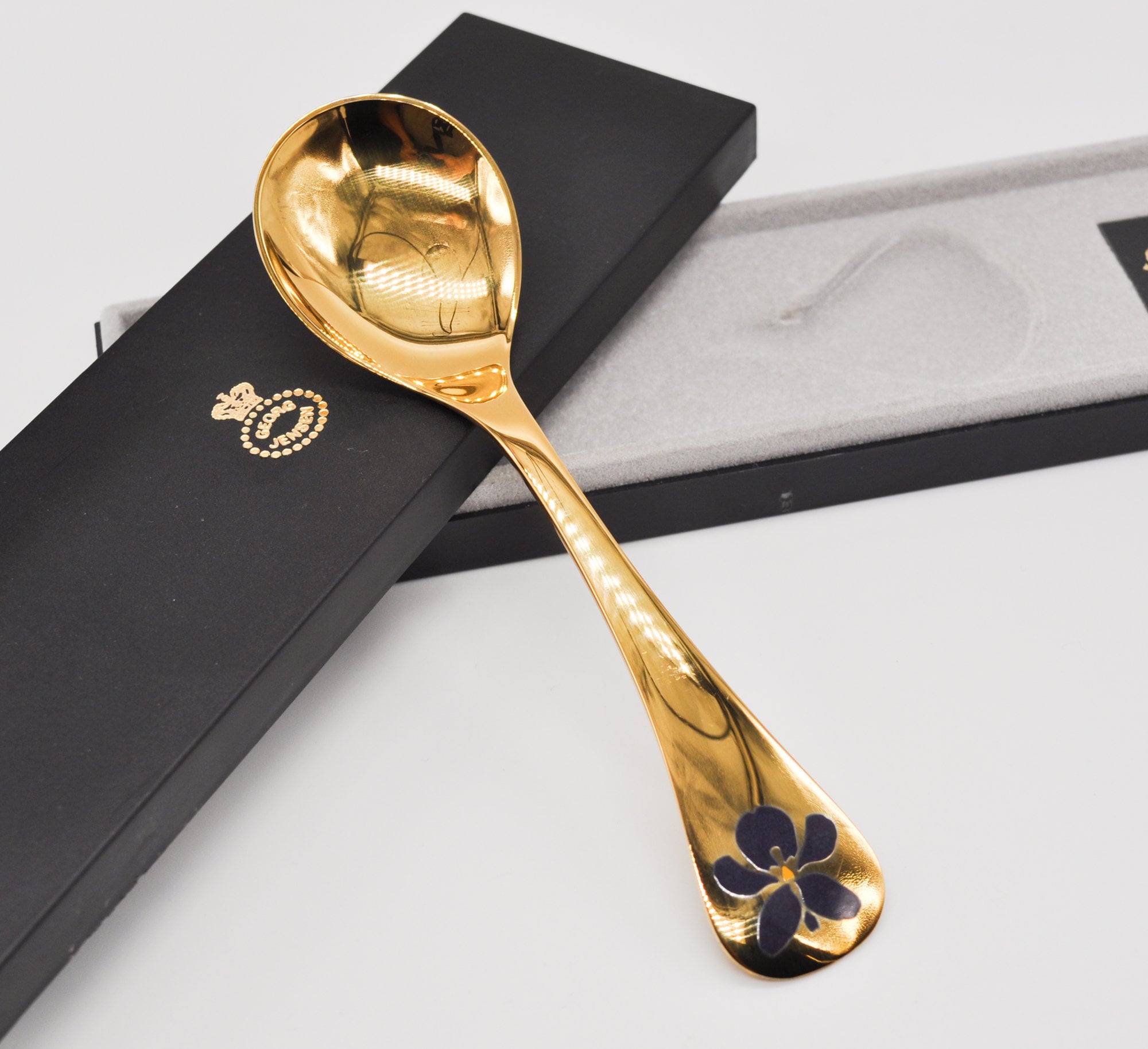 GEORG JENSEN ヴィンテージ 1977 デンマーク製 金メッキ スターリング