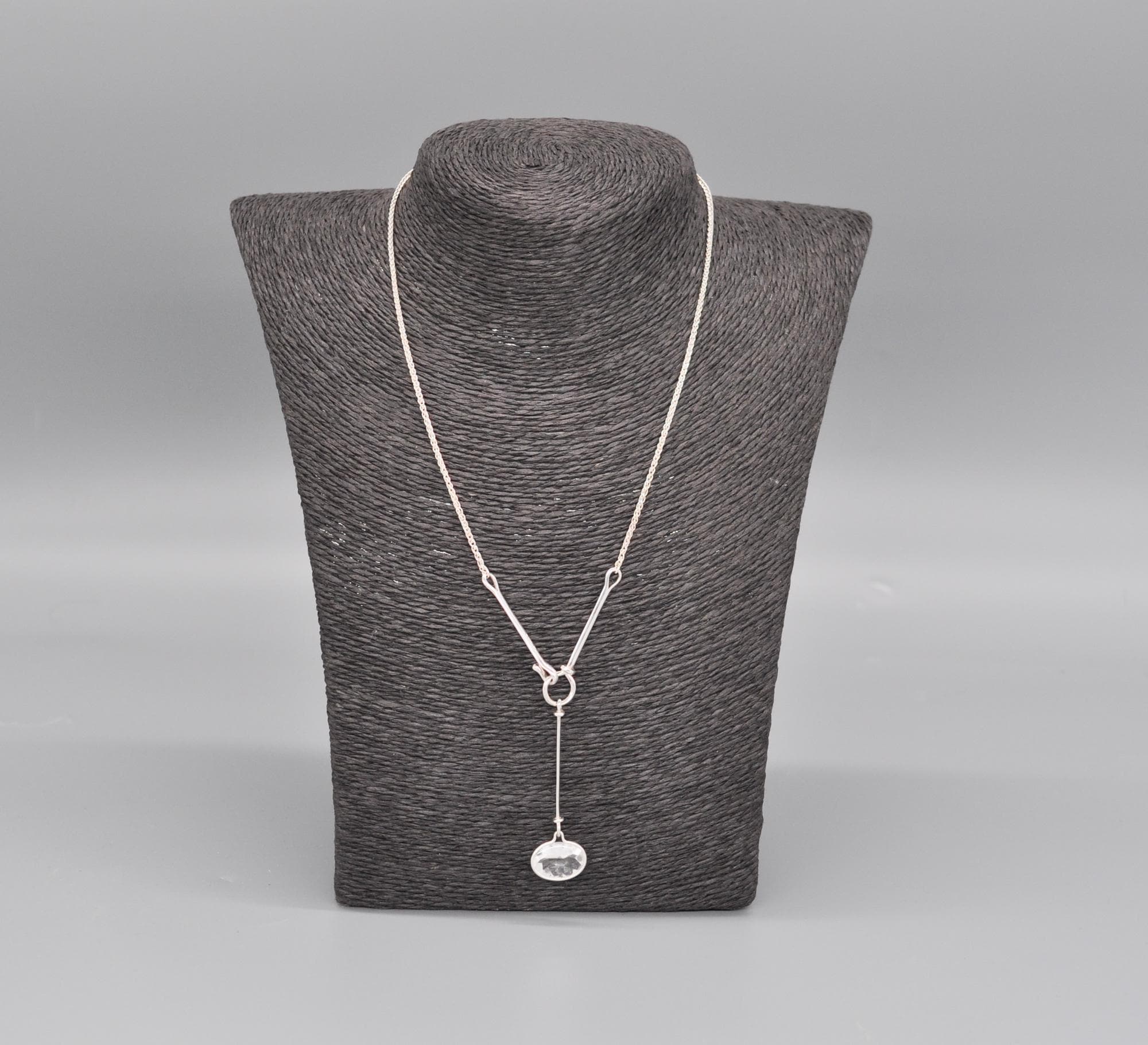 GEORG JENSEN #628A Danish Rock Crystal 925 Sterling Silver