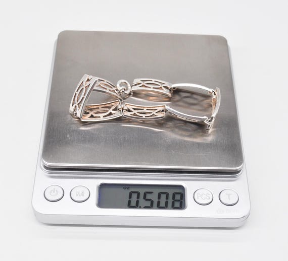 Vintage 830 Solid Silver Link Bracelet. Length: 1… - image 7