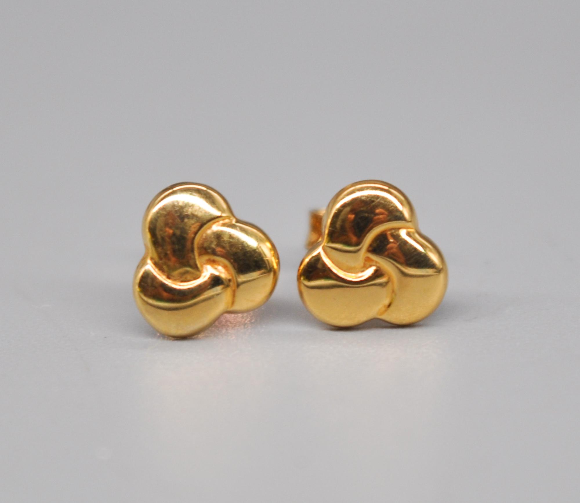 [Golden dew] 韓国☆18K Gold☆Deuternals3 D Earrings Lotte Duty Free
