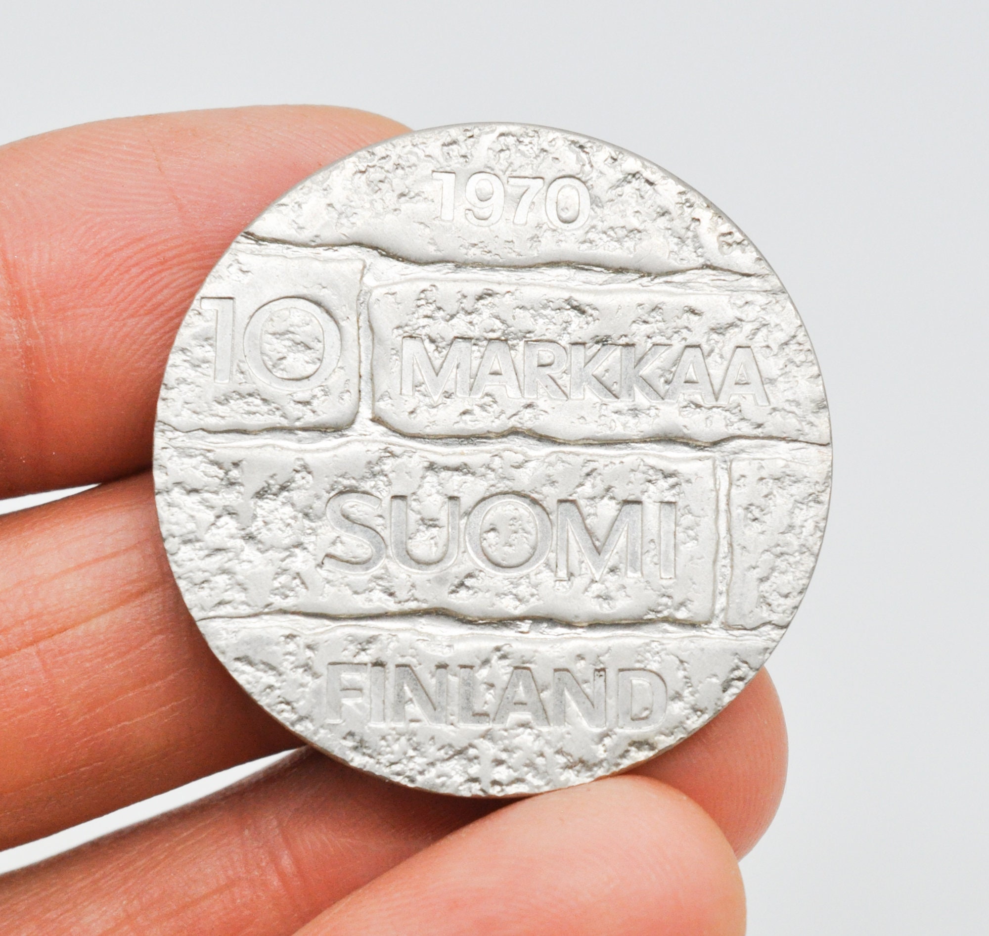 フィンランド 10マルカ銀貨 パーシキヴィ生誕100周年記念 SV(500) ヴィンテージ 1970 フィンランド 500 シルバー 10 マルカア コイン