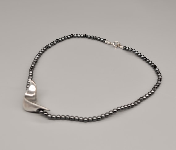 Georg Jensen Danish 925 Sterling Silver Bird Pendant With Beaded 