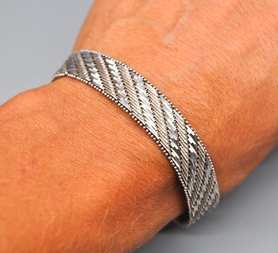 Vintage 925 Sterling Silver Bracelet. Length 19 Cm / 7.4