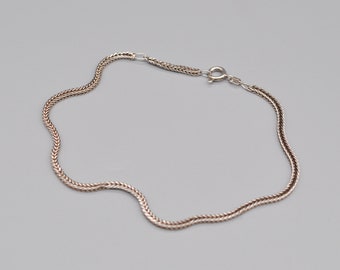 Sorensen Ehlers Vintage Deense 925 Sterling zilveren ketting enkelbandje.