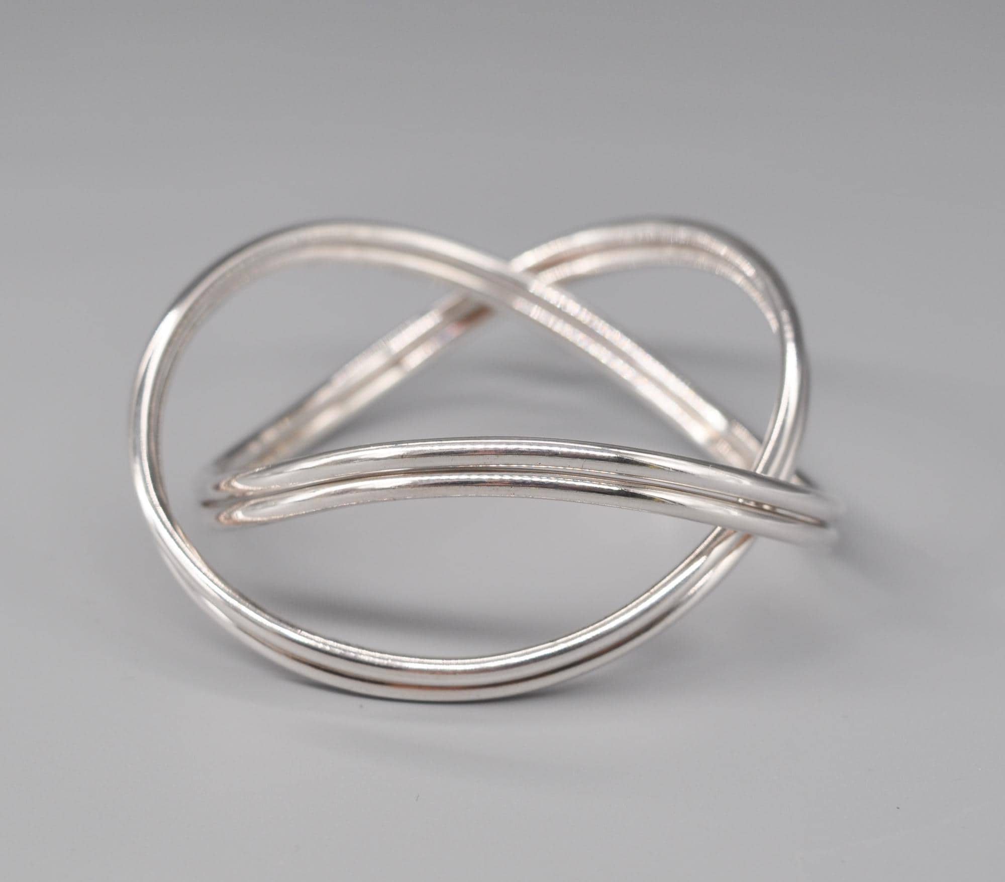 GEORG JENSEN 554B Danish 925 Sterling Silver Alliance Double