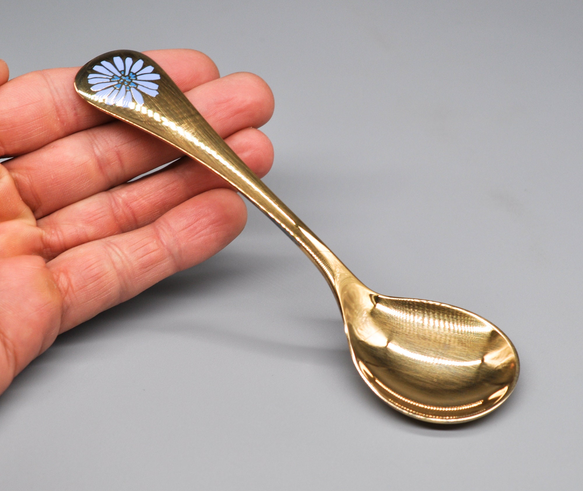 GEORG JENSEN Vintage 1980 Danish Gold Plated Sterling Silver