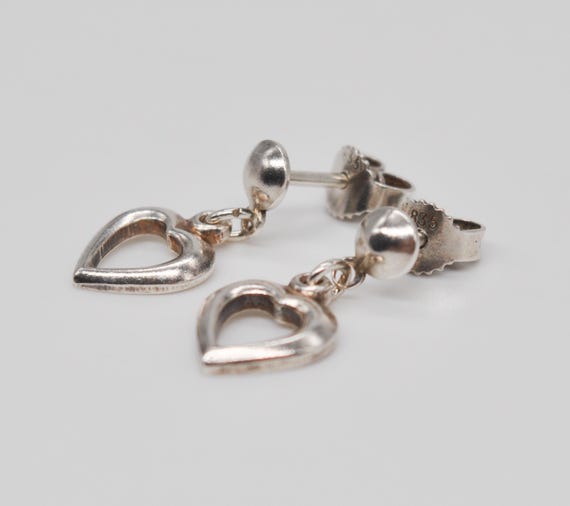 Vintage 835 Solid Silver Dangle Earrings. - image 2