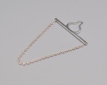 JENS AAGAARD Deense 925 sterling zilveren stropdasketting.