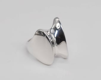 GEORG JENSEN 204 Danish 18K (750) Gold 925 Sterling Silver TORUN