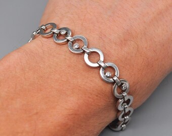 Montre Femme Quinn En Argent Sterling 925 - Bracelet Chaîne Blindée - Occasion Élégante