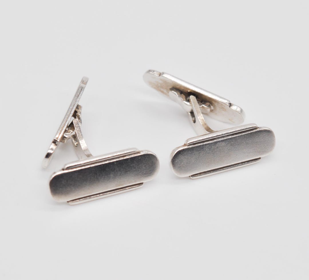 Eiler & Marløe #411 Vintage Danish 830 Solid Silver Cuff Links. - Etsy