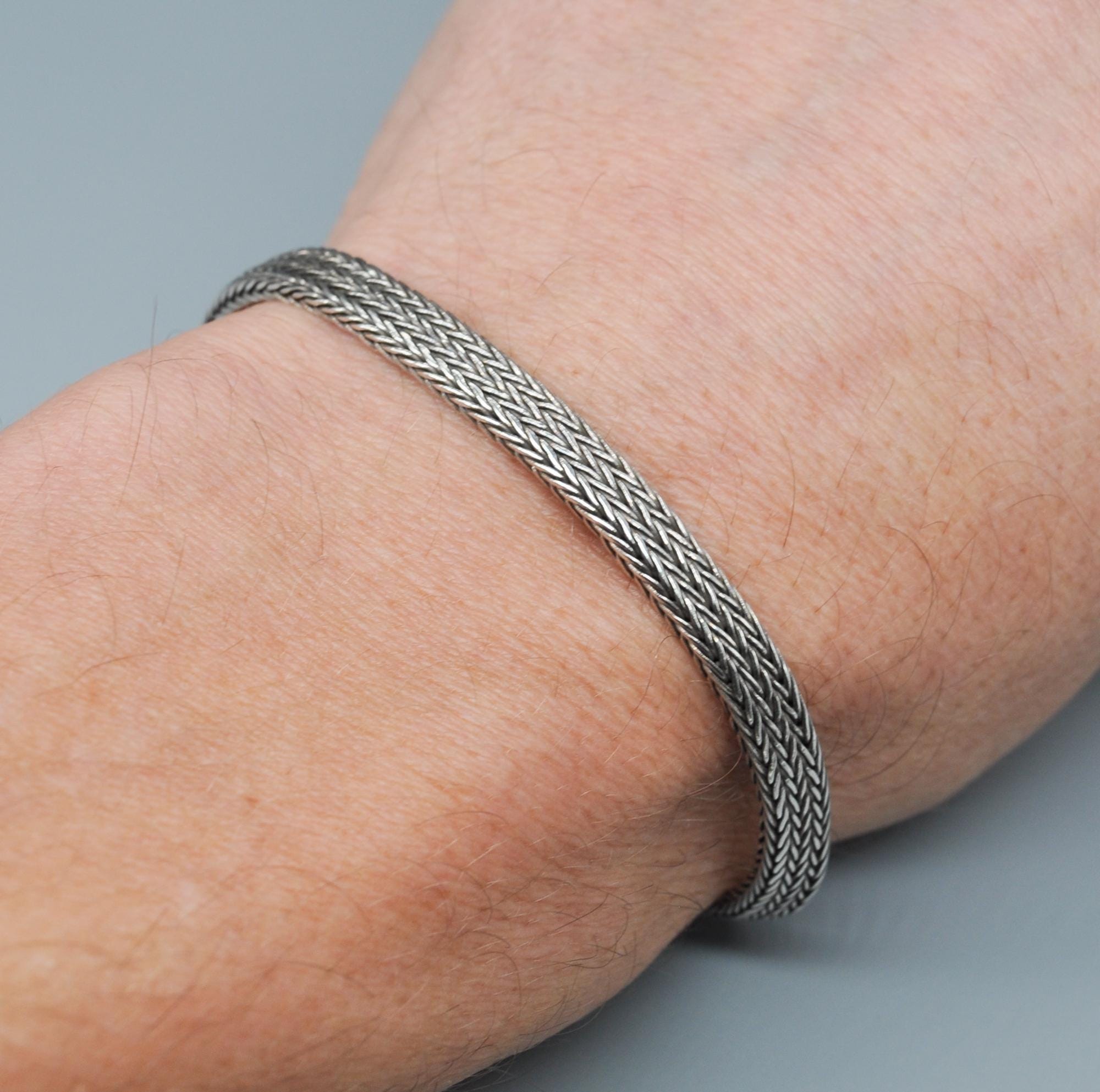 Vintage 925 Sterling Silver Bracelet. Length: 18.5 Cm / 7.2