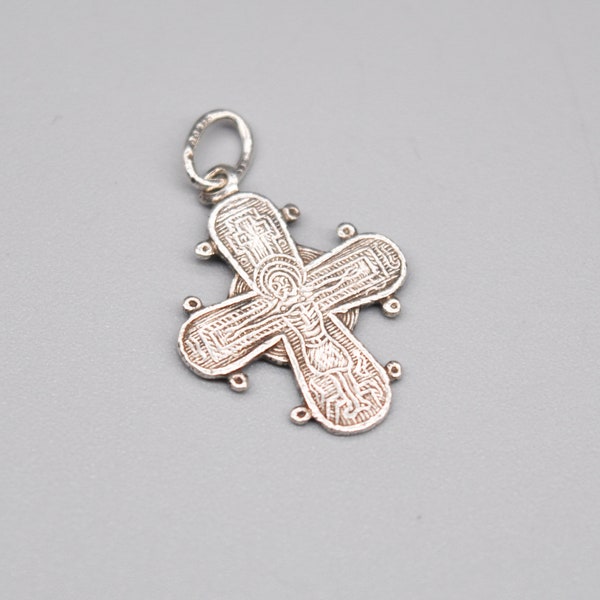 Vintage Scandinavian Solid Silver Dagmar Cross, Necklace Pendant.