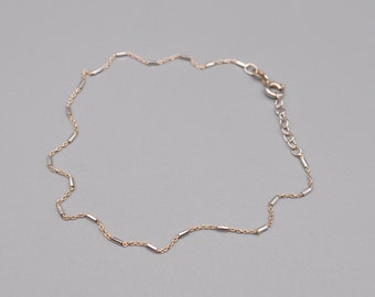 SCROUPLES Deense 925 sterling zilveren ketting enkelbandje.