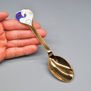Anton Michelsen Vintage 1978 Danish Enamel Gold Plated Sterling