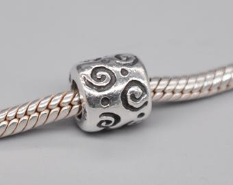 Charm Cuore Argento 925 Con Scritta Mamma E Diamanti - Ciondolo Per Bracciali Pandora E Stile - Foto 3