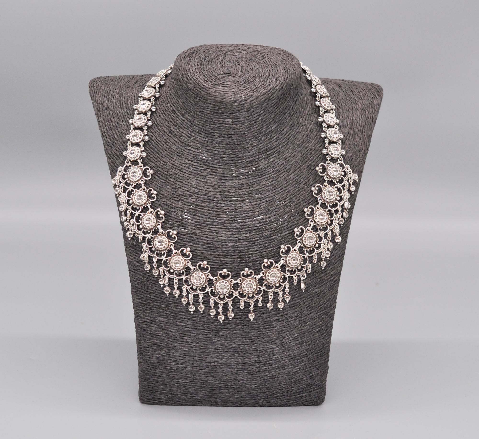 北欧ヴィンテージ　スウェーデン製 シルバーネックレス USA製ヴィンテージキリストSt.Christopher聖クリストファー