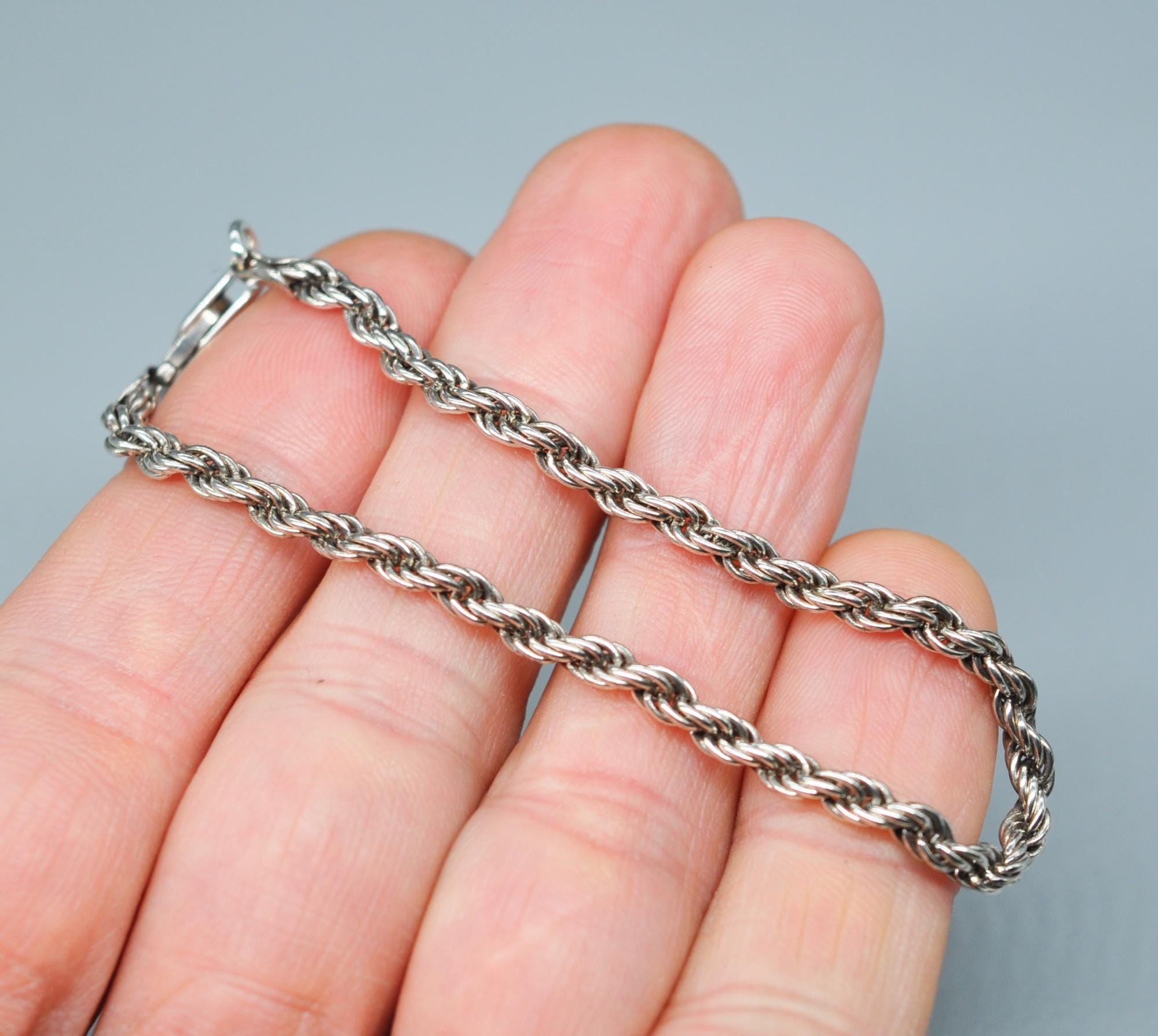 ITALY VINTAGE　ツイストロープチェーンブレスレット シルバー925 ITALY VINTAGE ツイストロープチェーンブレスレット シルバー925