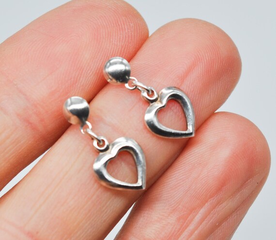 Vintage 835 Solid Silver Dangle Earrings. - image 6