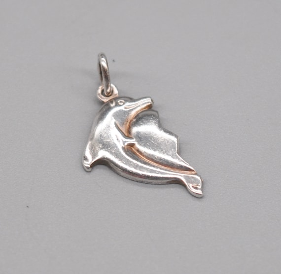 Dolphin Charm Polished Sterling Silver Dolphin Charm Polished Sterling Silver