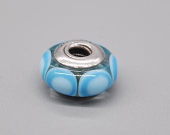 PANDORA (ALE) Pre-owned Murano Glass 925 Sterling Silver Bracelet Bead, Charm, Pendant.