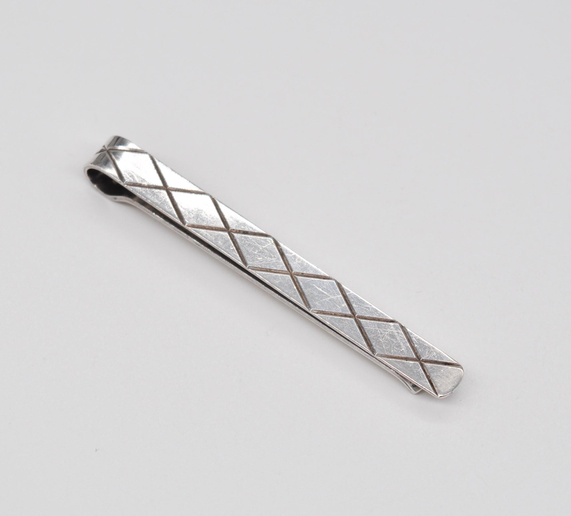 Épingle à Cravate En Argent Massif - Époque Art Nouveau XXe Siècle - Occasion Bel état