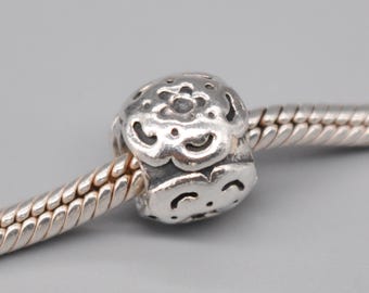 PANDORA 廃盤中古 925 スターリング シルバー フラワー ビーズ