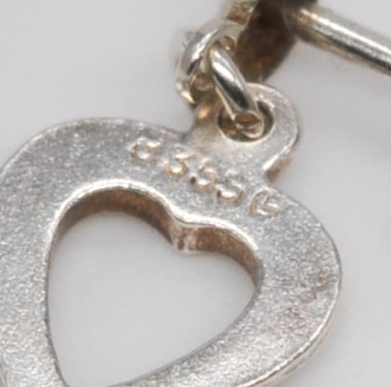 Vintage 835 Solid Silver Dangle Earrings. - image 4