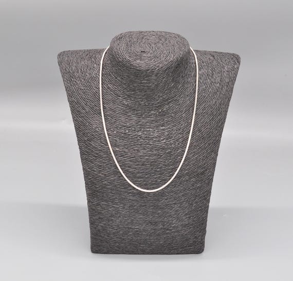 アクセサリー vintage silver 925 snake chain Solid Round Sterling Silver Snake Chain Necklace 925