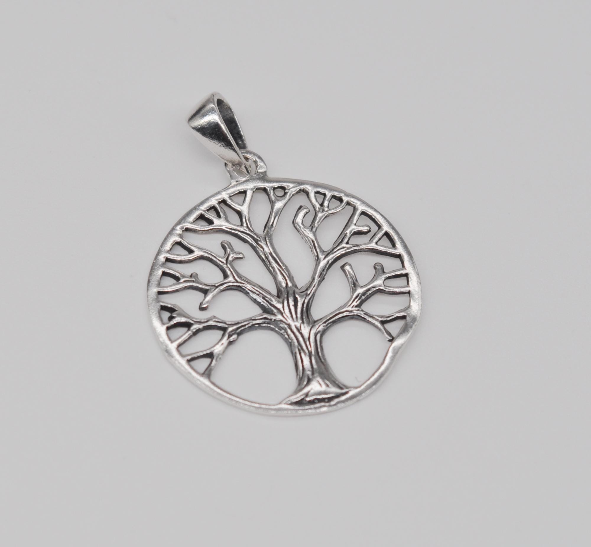 Niels P. Design Danish Handmade 925 Sterling Silver Yggdrasil Tree of Life Pendant.