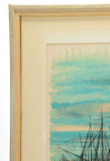 ジャン・カルズー限定版カラーリトグラフ：「港」 - Etsy 日本