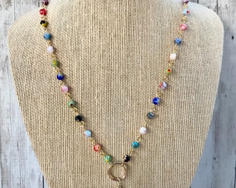 Millefiori necklace with pendant