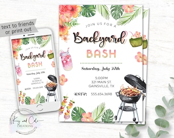 Anniversaire Bash Invite Etsy France