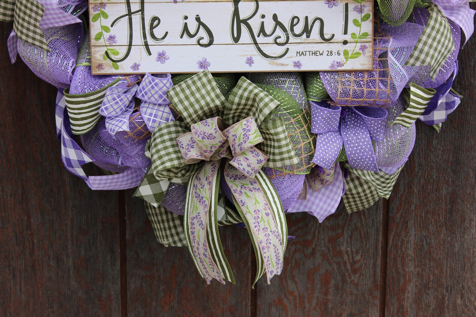 Religious Easter Wreath Religious Wreath Easter Wreath | Etsy