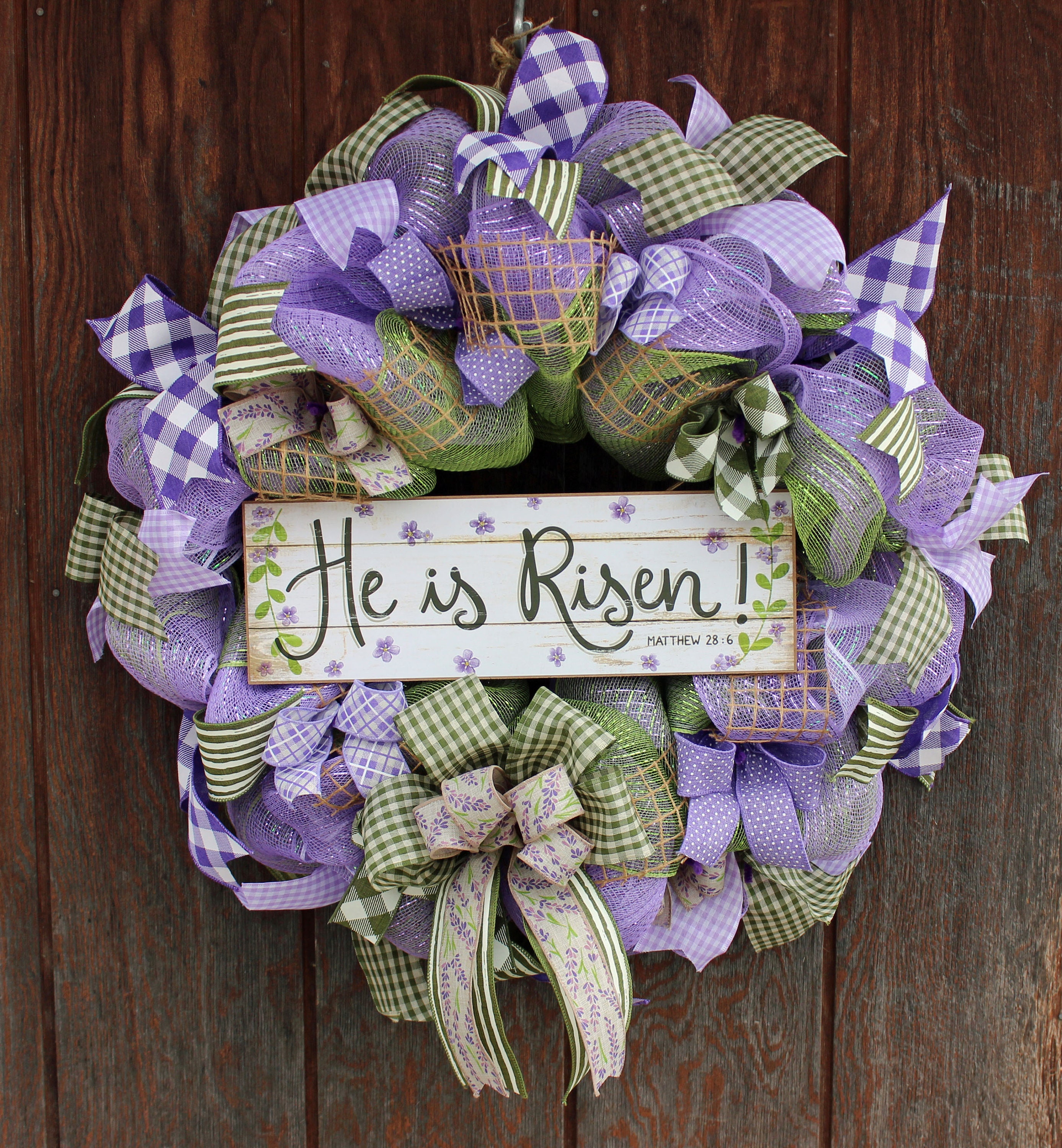 Religious Easter Wreath Religious Wreath Easter Wreath Etsy